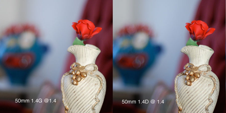 Nikon f/1.4 lens comparison